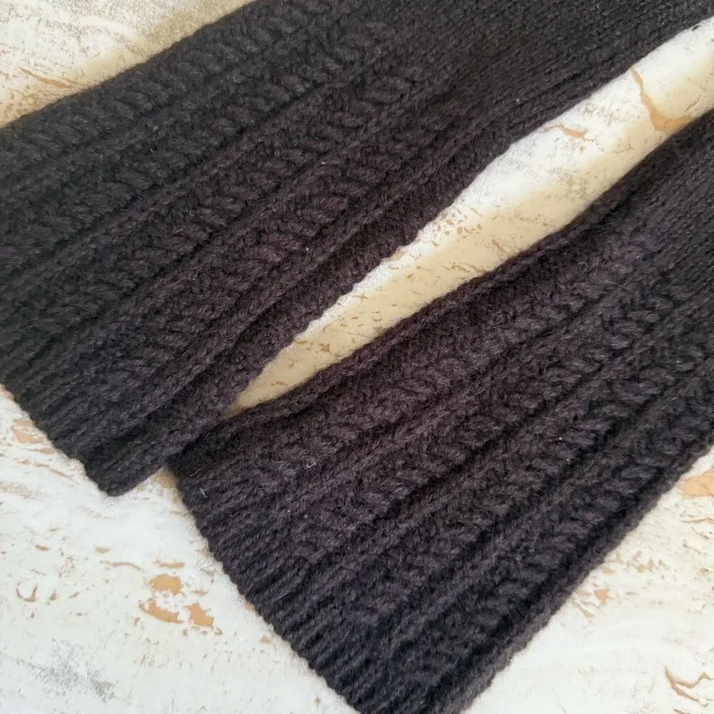 Lauren Ralph Lauren wool/rabbit blend long knit gloves